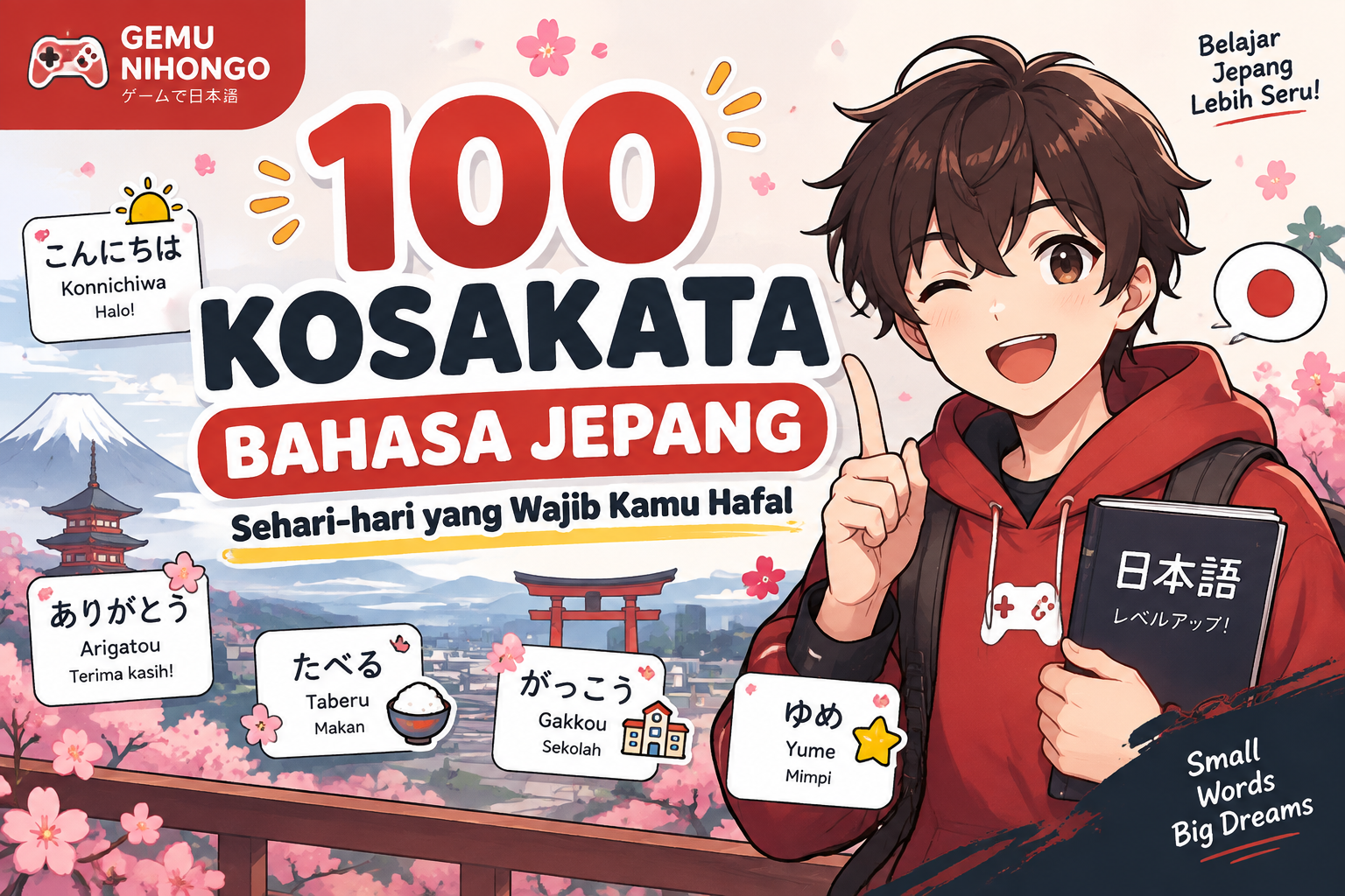 100 Kosakata Bahasa Jepang Sehari-hari yang Wajib Kamu Hafal